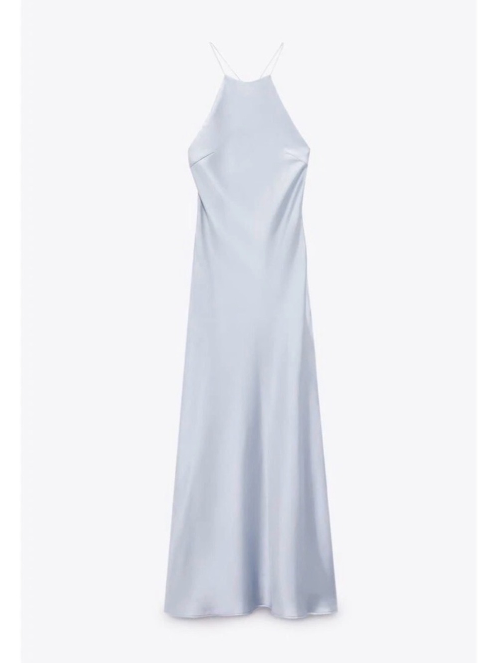 Zara Light Lavender Satin Maxi Dress